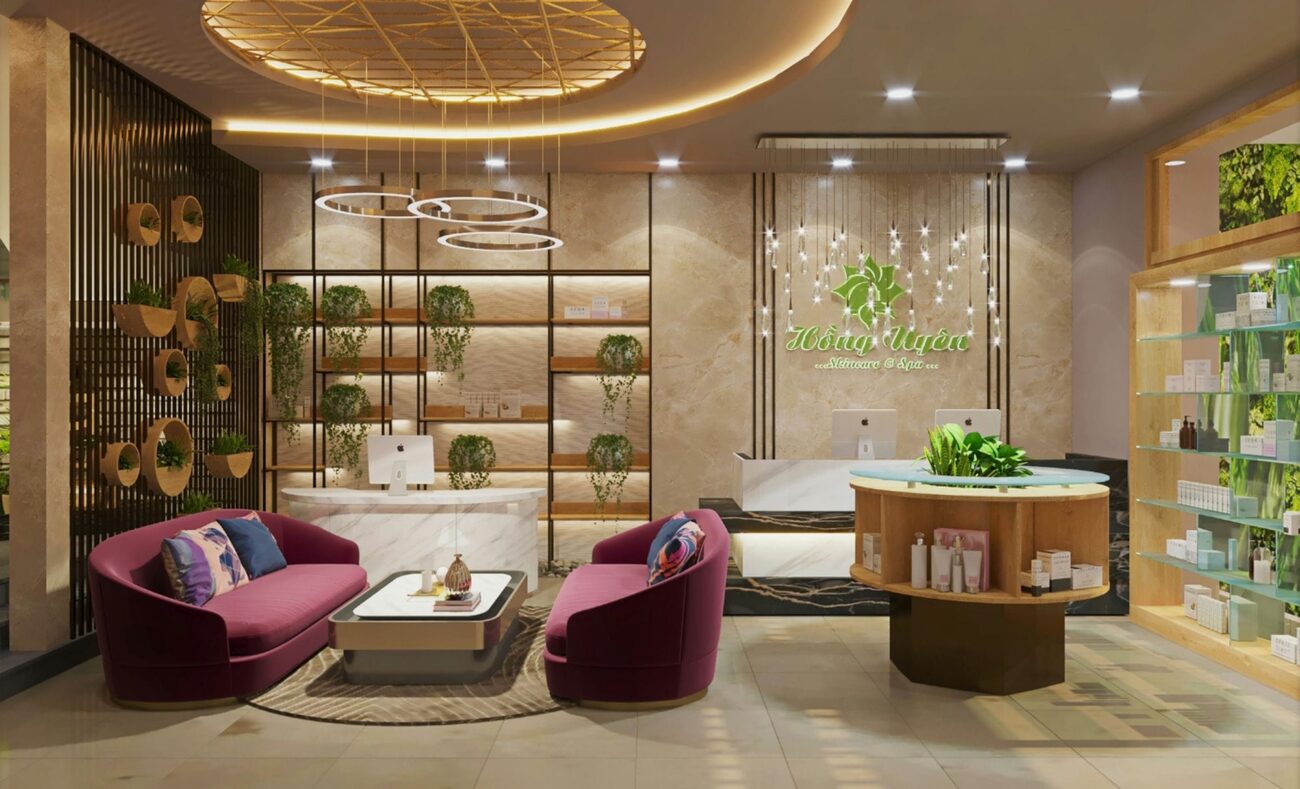 Avatar Livingroom 3D design of Hong Uyen Skincare Spa | NTDecor