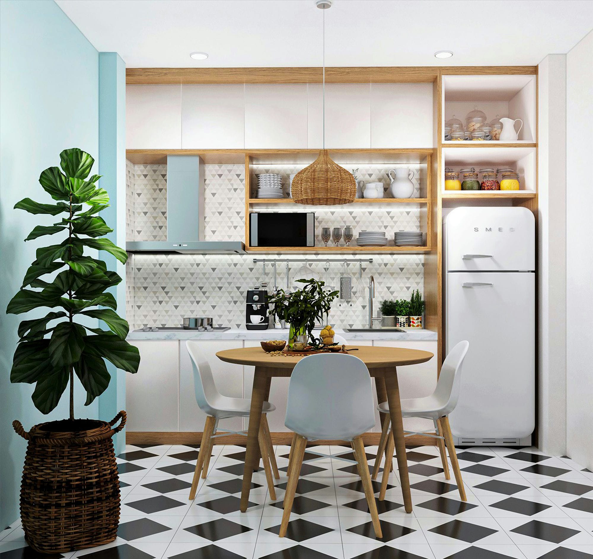 Kitchen 3D Design of Ms. Hanh's House | NTDecor
