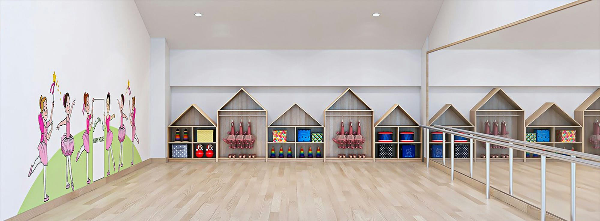 Classroom 3D Design of Happy House Preschool | NTDecor