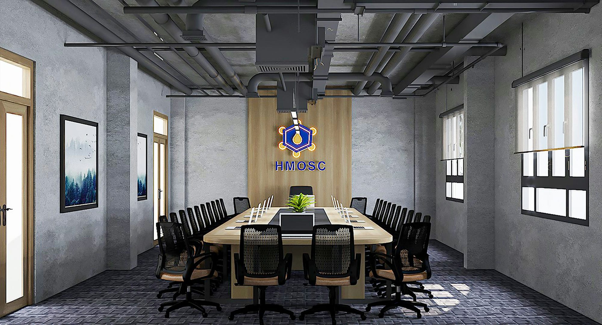 Meeting Room 3D Design of IDC Cai Mep Vina Logistics | NTDecor