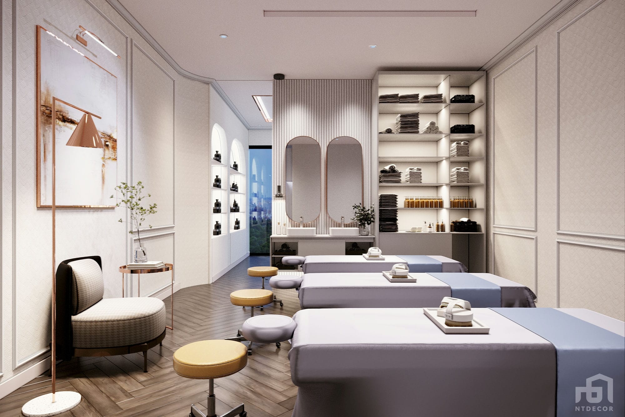 Spa Room 3D Design of Kim Beauty Center | NTDecor