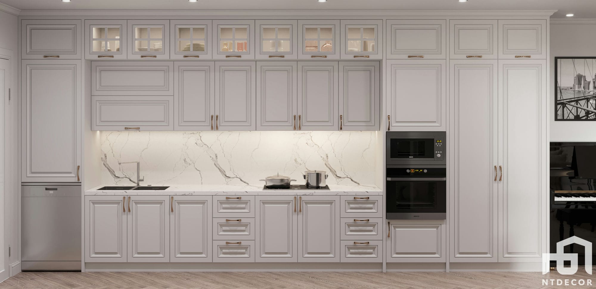 Kitchen 3D Design of Celadon City Apartment | NTDecor