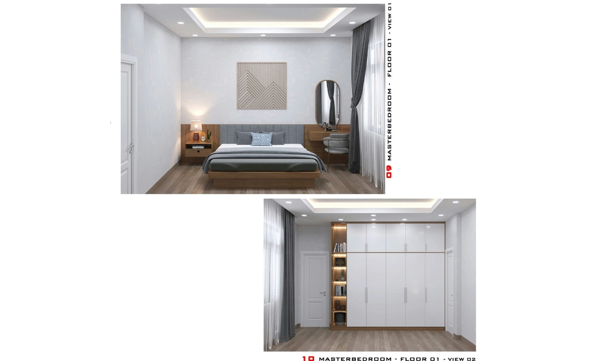Master Bedroom 3D Design of Mr. Toan's Villa | NTDecor