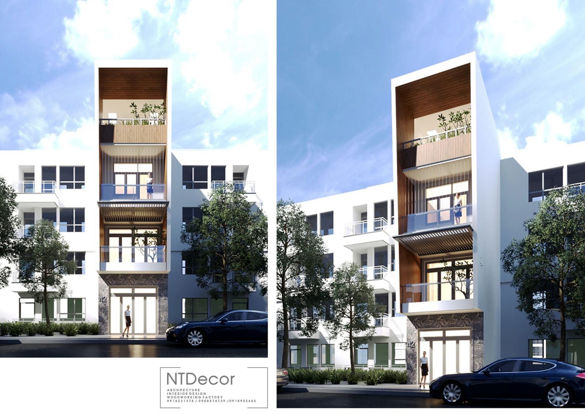 Facade 3D Design of Ms. Thao's House | NTDecor