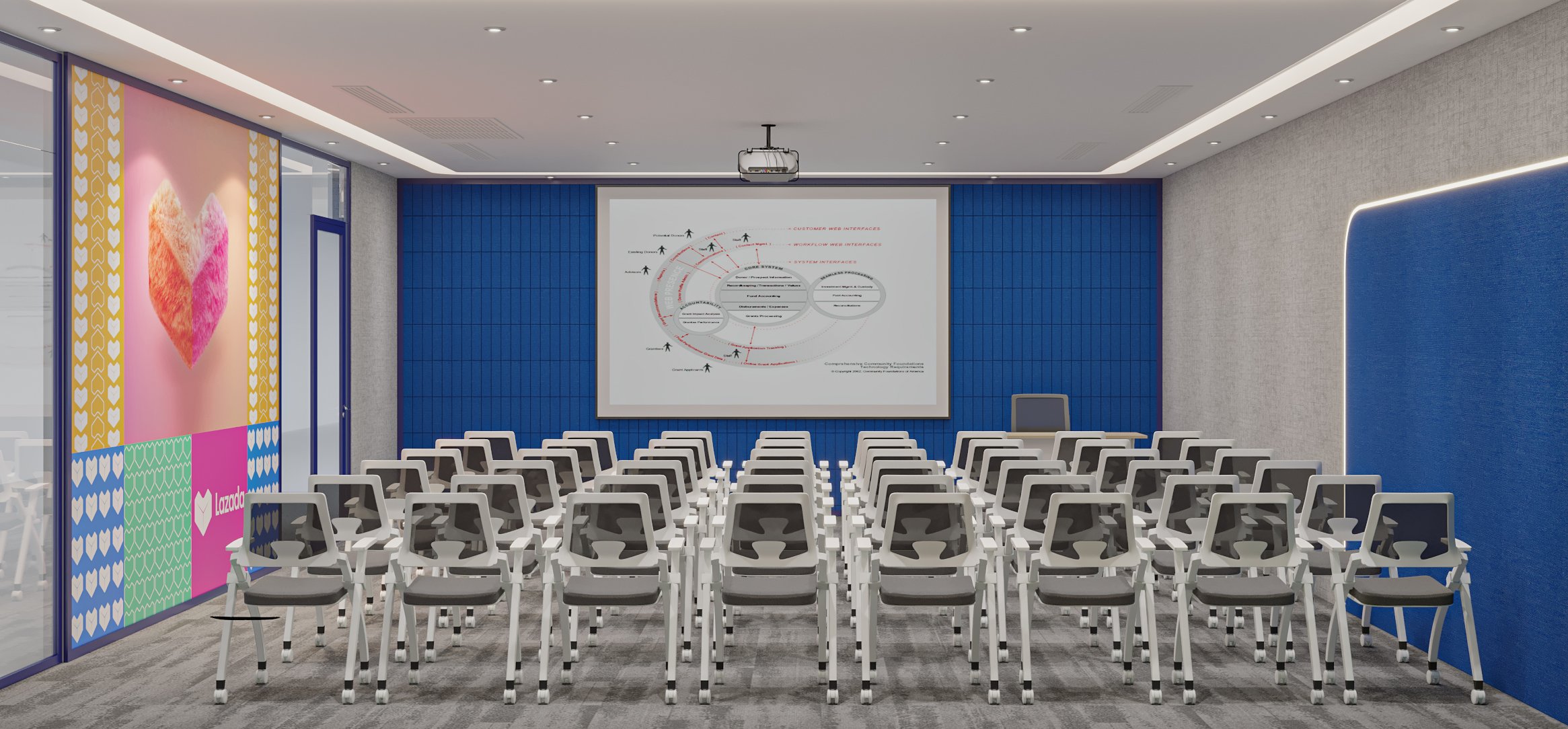 Meeting Room Iris 3D Design of Lazada Office | NTDecor