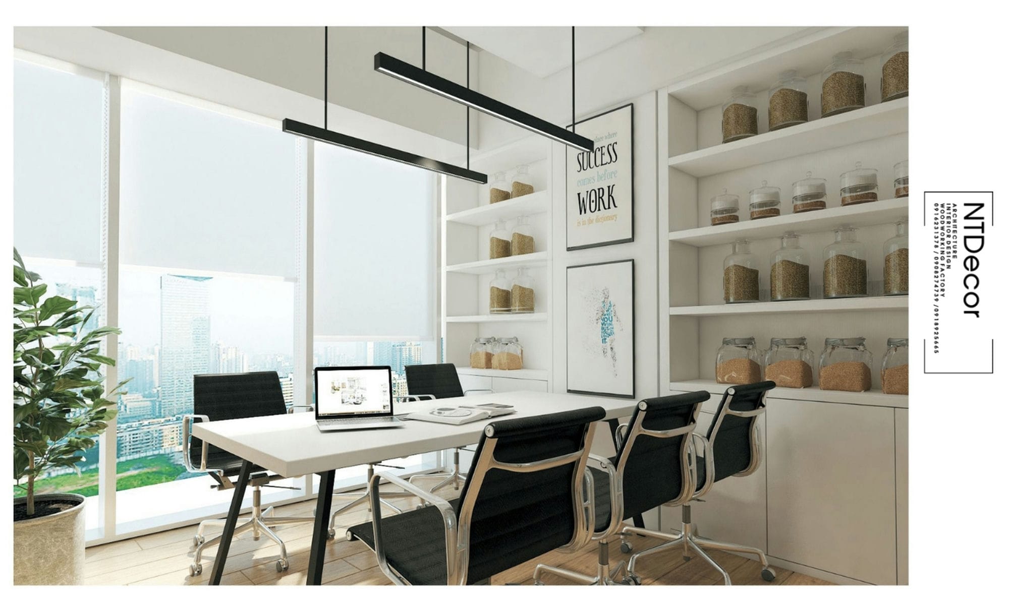 Meeting Room 3D Design of Uniexport Office | NTDecor