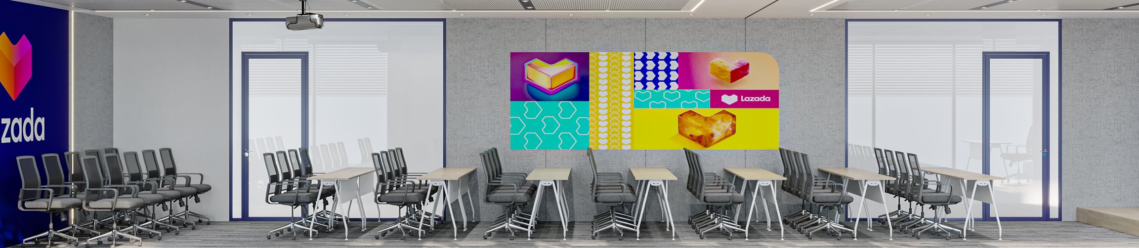 Uranus Meeting Room 3D Design of Lazada Office | NTDecor