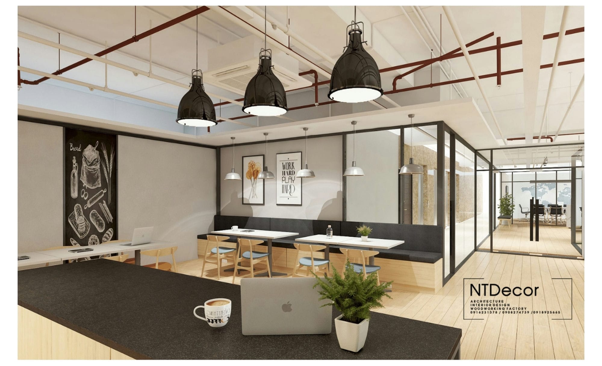 Pantry Zone 3D Design of Uniexport Office | NTDecor