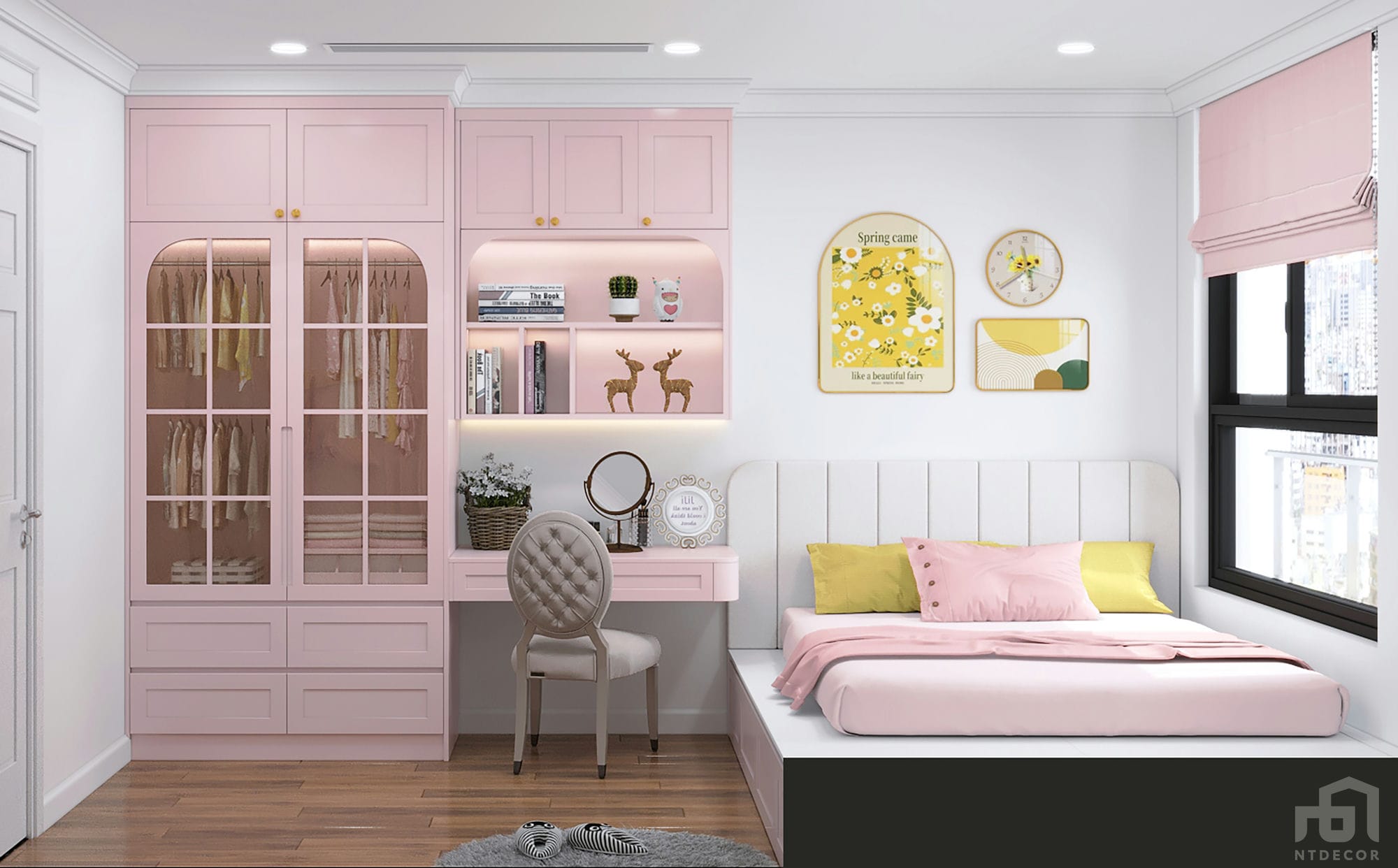 Bedroom 3D Design of Kingston Residence Apartment | NTDecor