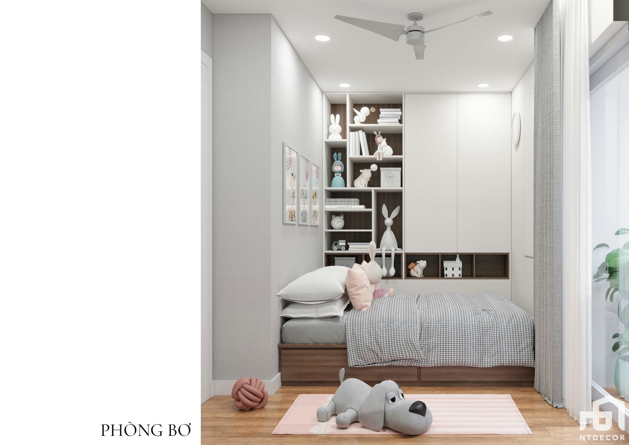 Bedroom 3D Design of The Rubyland Apartment | NTDecor
