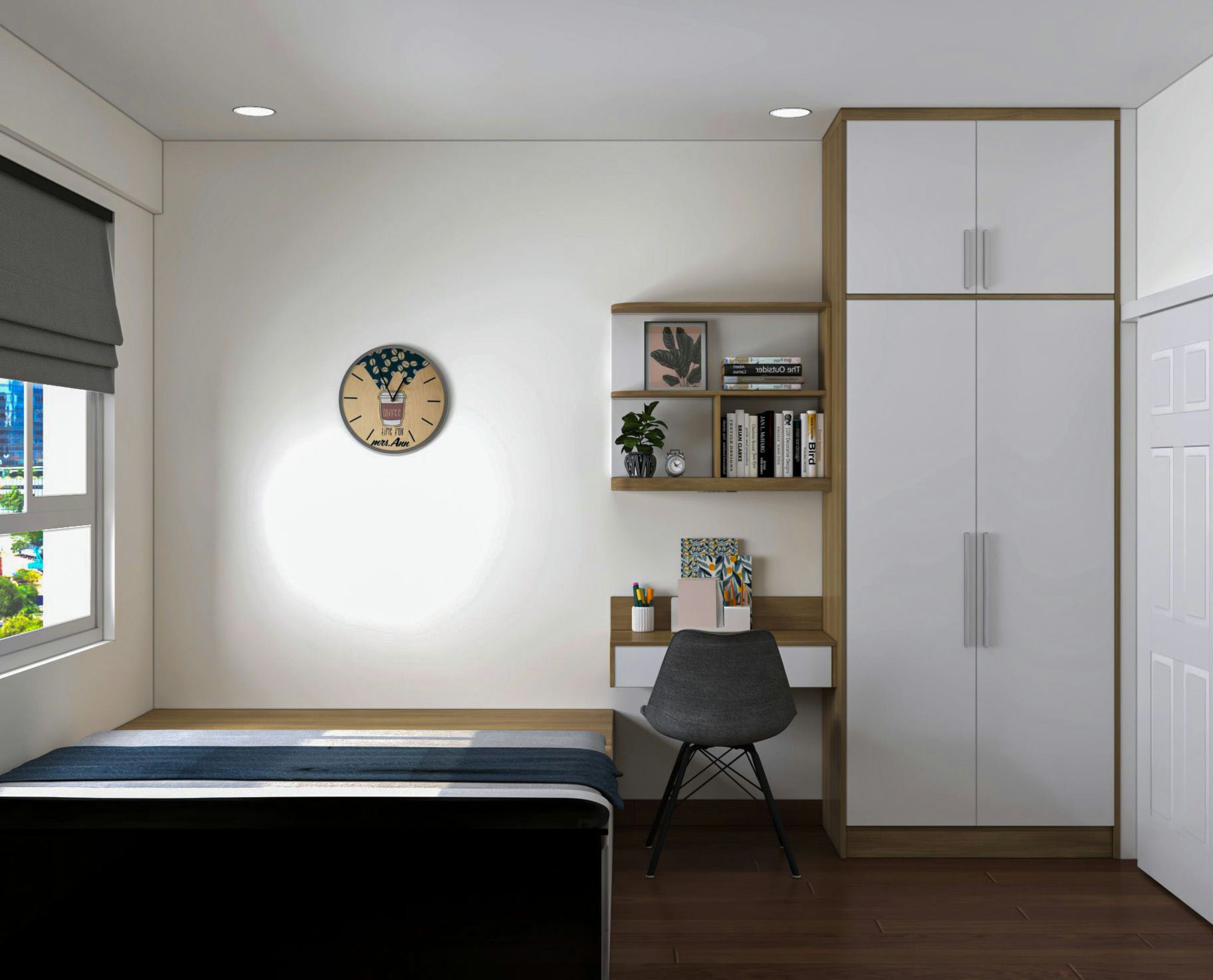 Bedroom 3D Design Hung Phat Tower Apartment | NTDecor