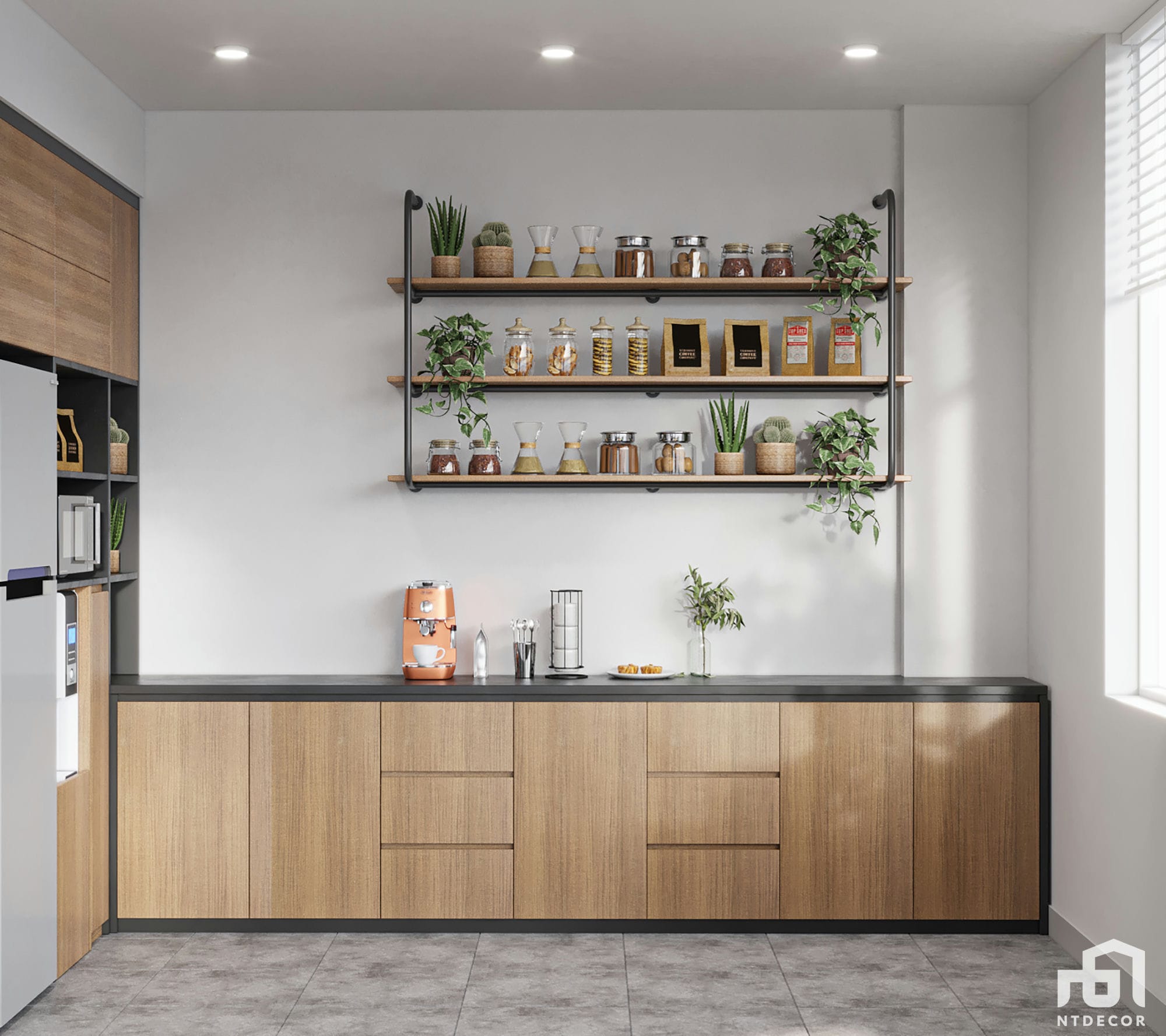 Pantry Room 3D Design of MN InterFashion Ho Chi Minh | NTDecor