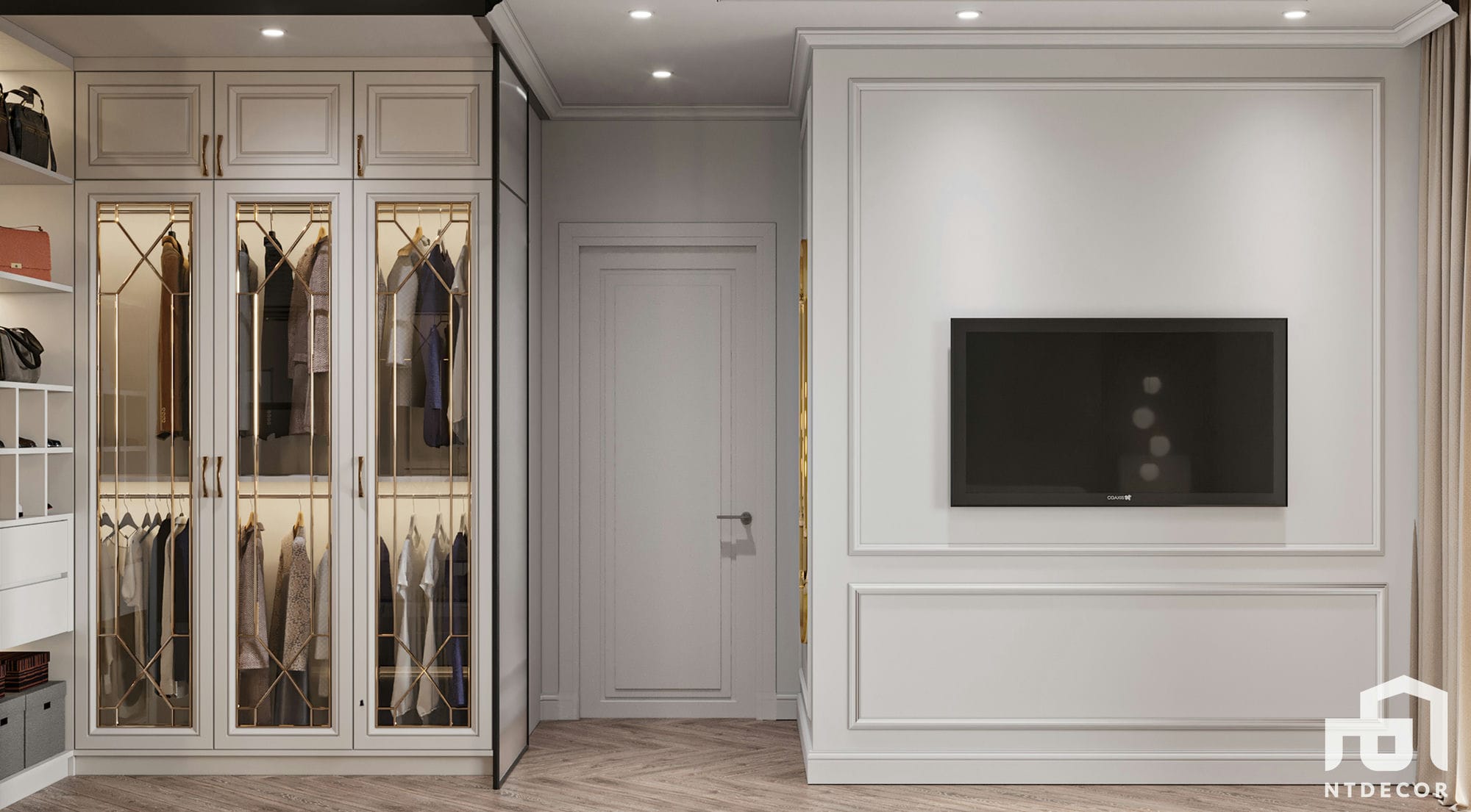 Dress Room 3D Design of Celadon City Apartment | NTDecor