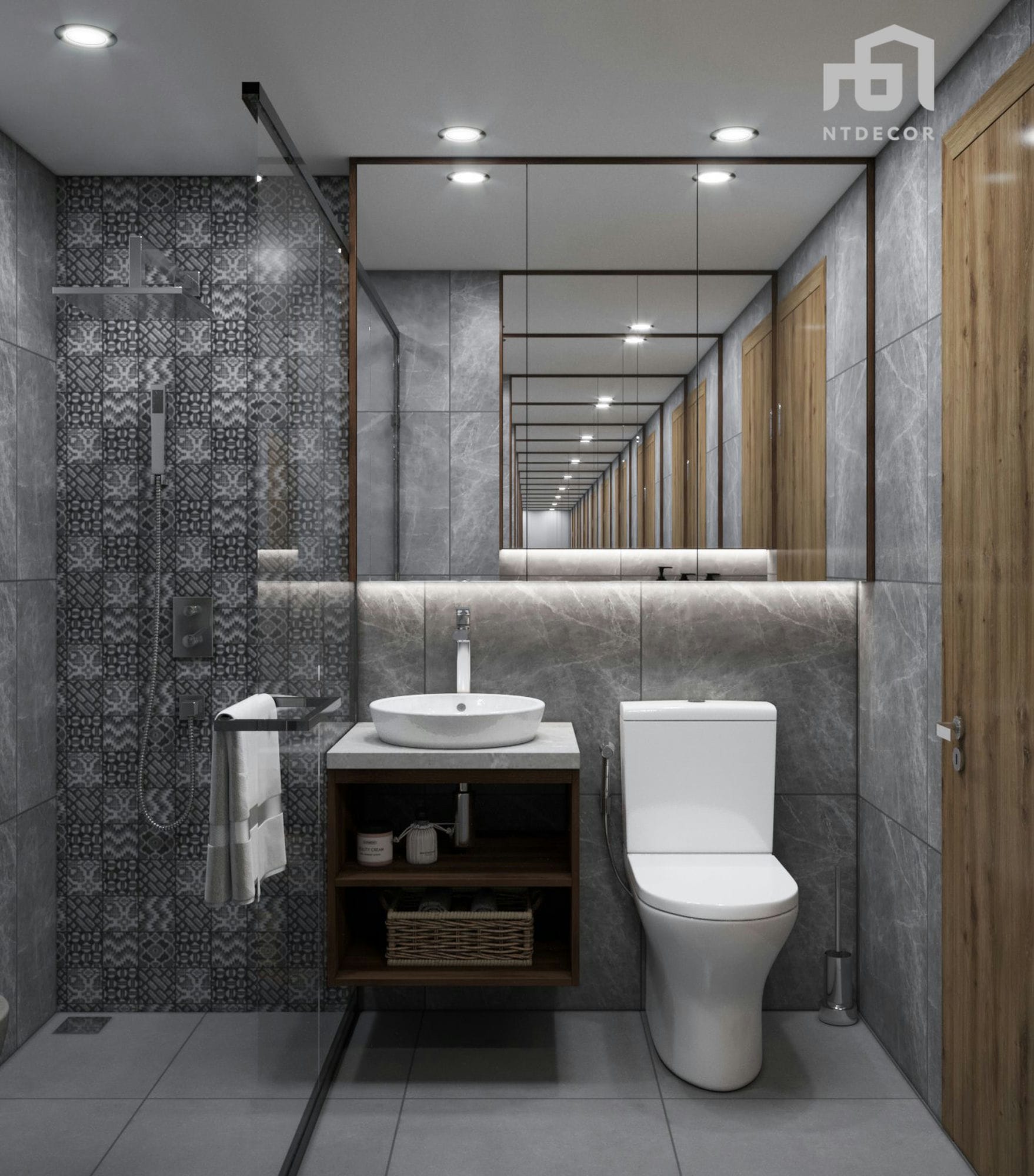 WC 3D Design of The Manor Apartment | NTDecor