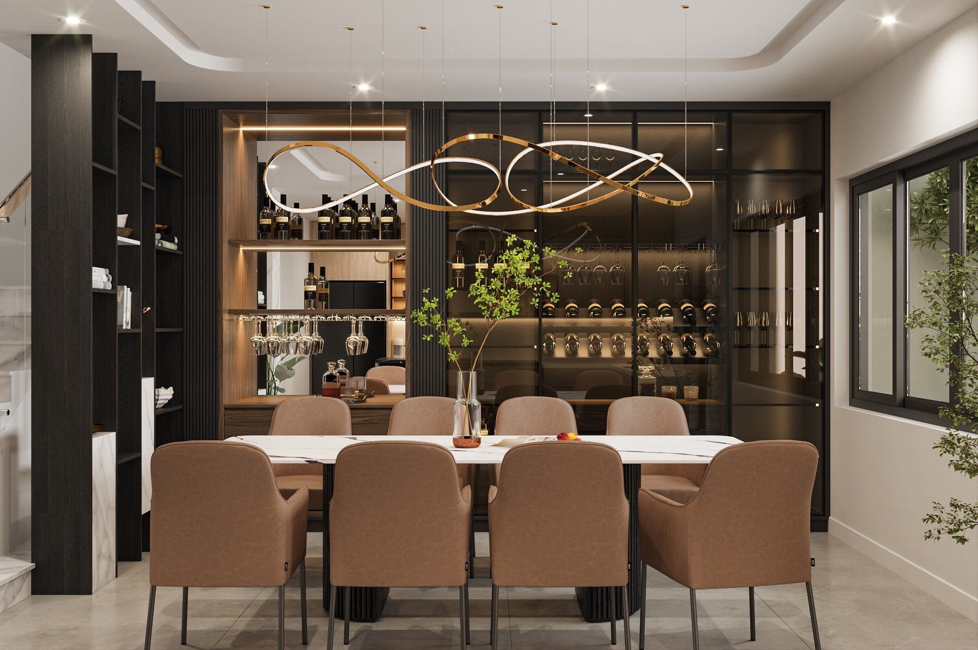 Dining Room 3D design of Hieu Hang's House | NTDecor