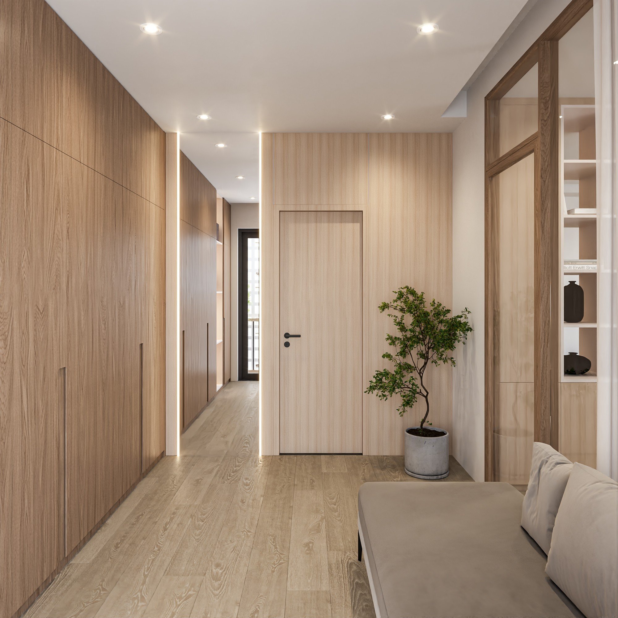 Dressing Room 3D design of Hieu Hang's House | NTDecor