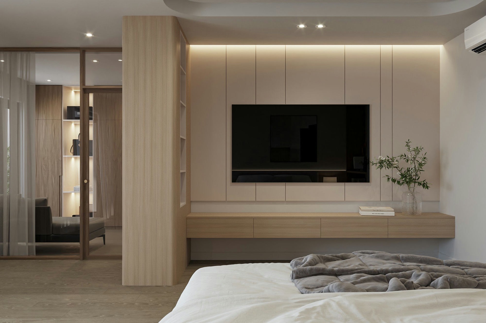 Master Bedroom 3D design of Hieu Hang's House | NTDecor