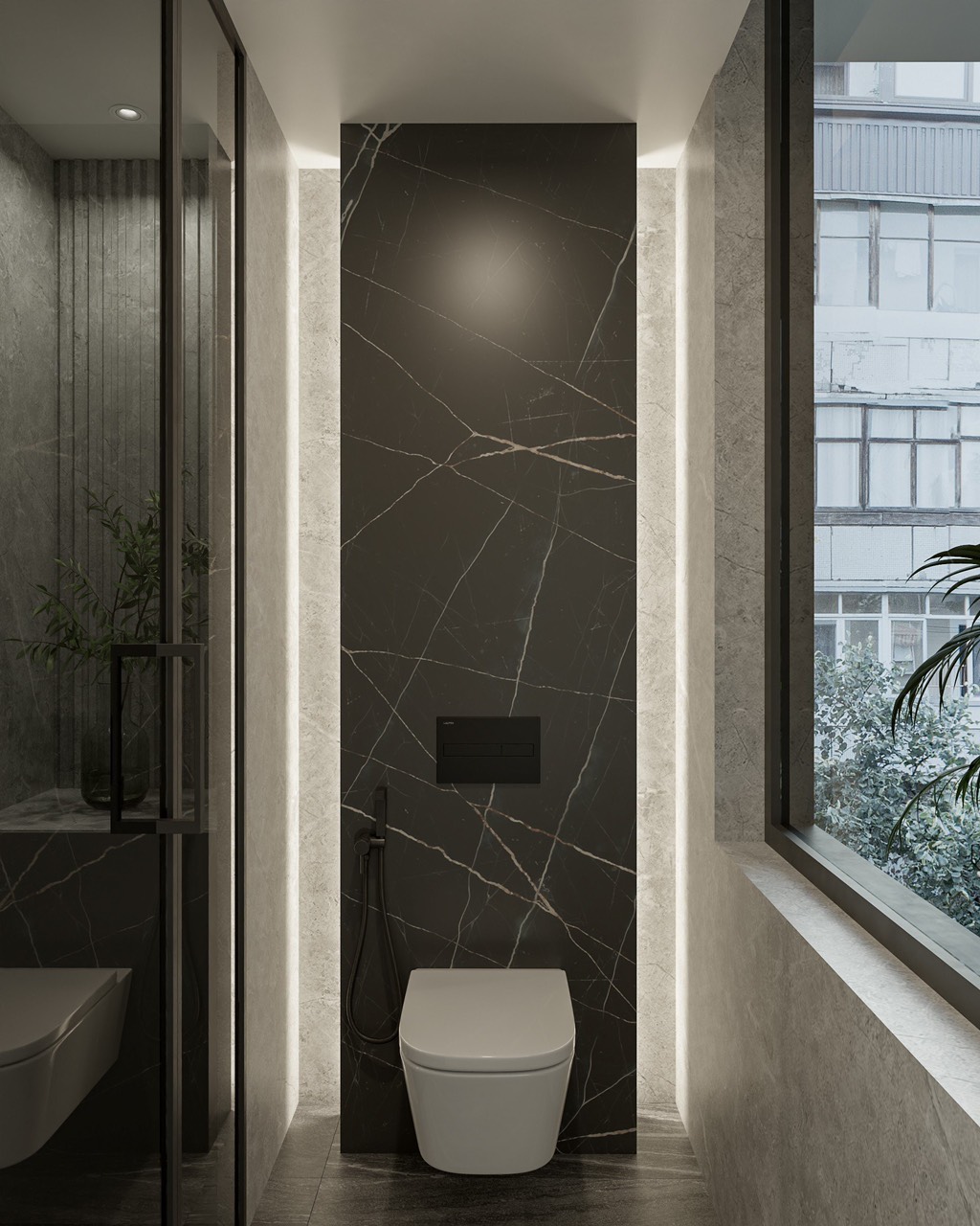 Bath Room 3D Design of Gia Khang Villa Interior Design Modern Style | NTDecor