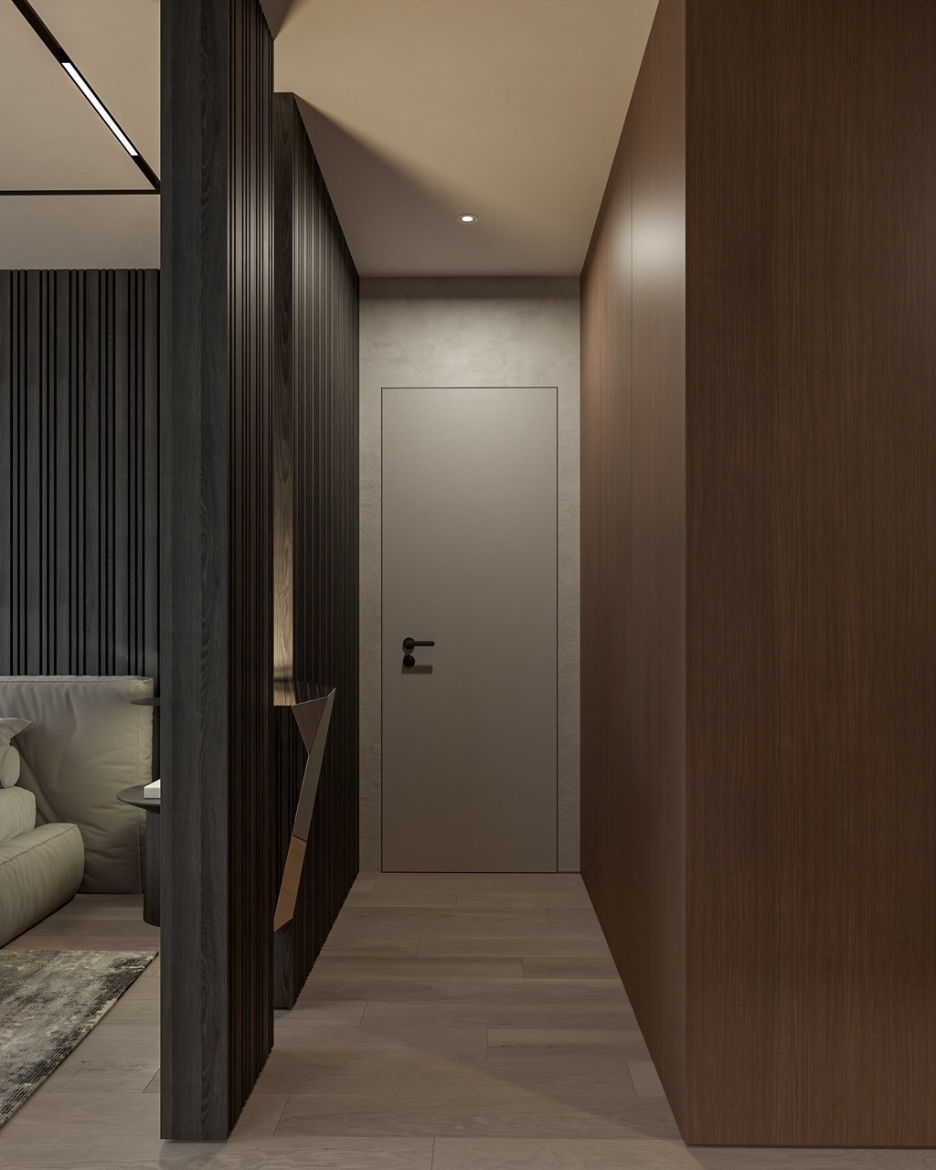 Master Bedroom 3D Design of Gia Khang Villa Interior Design Modern Style | NTDecor