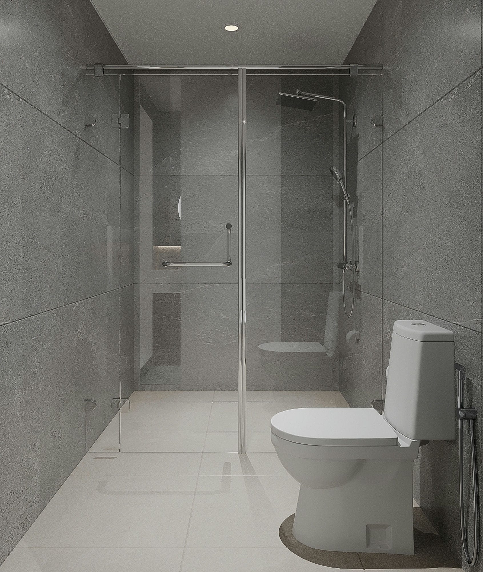WC 3D Design of Vinhomes Apartment | NTDecor