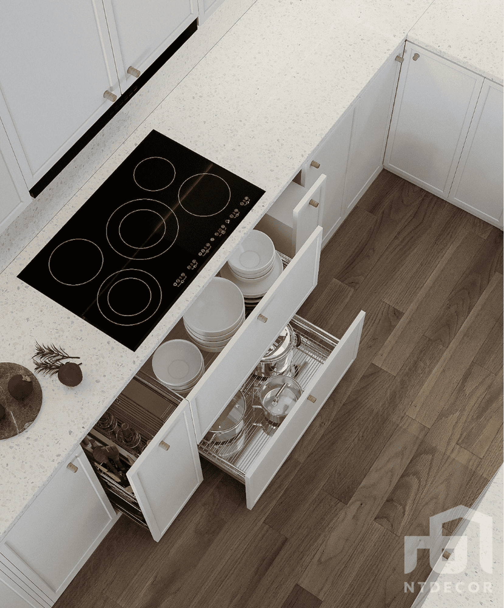 Kitchen 3D Design of Daniel's House Interior Design Modern Style | NTDecor
