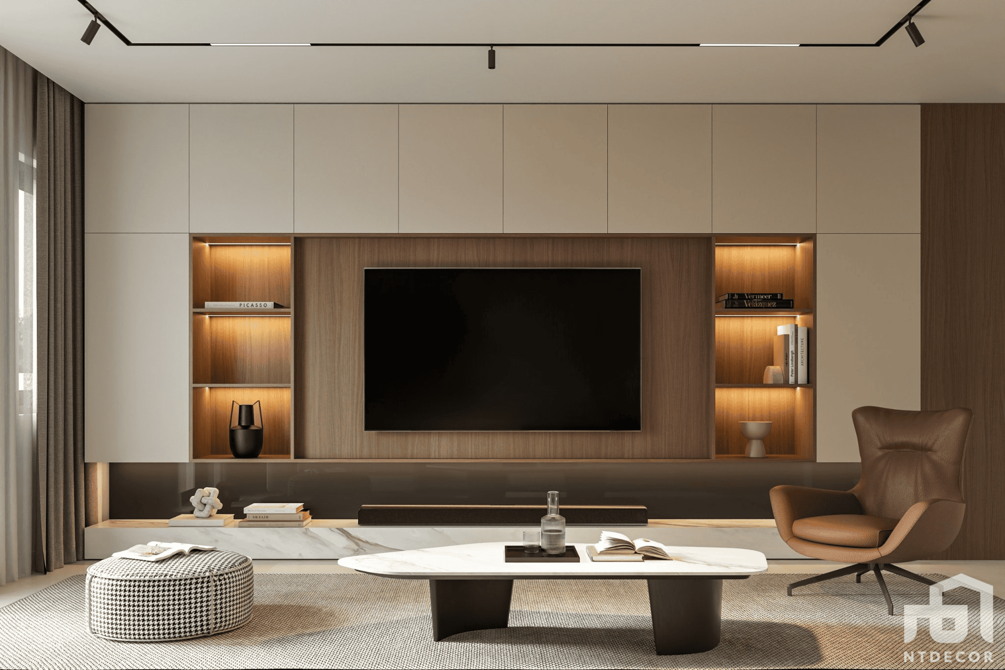 Living Room 3D Design of Thanh Phuong's House Interior Design Modern Style | NTDecor