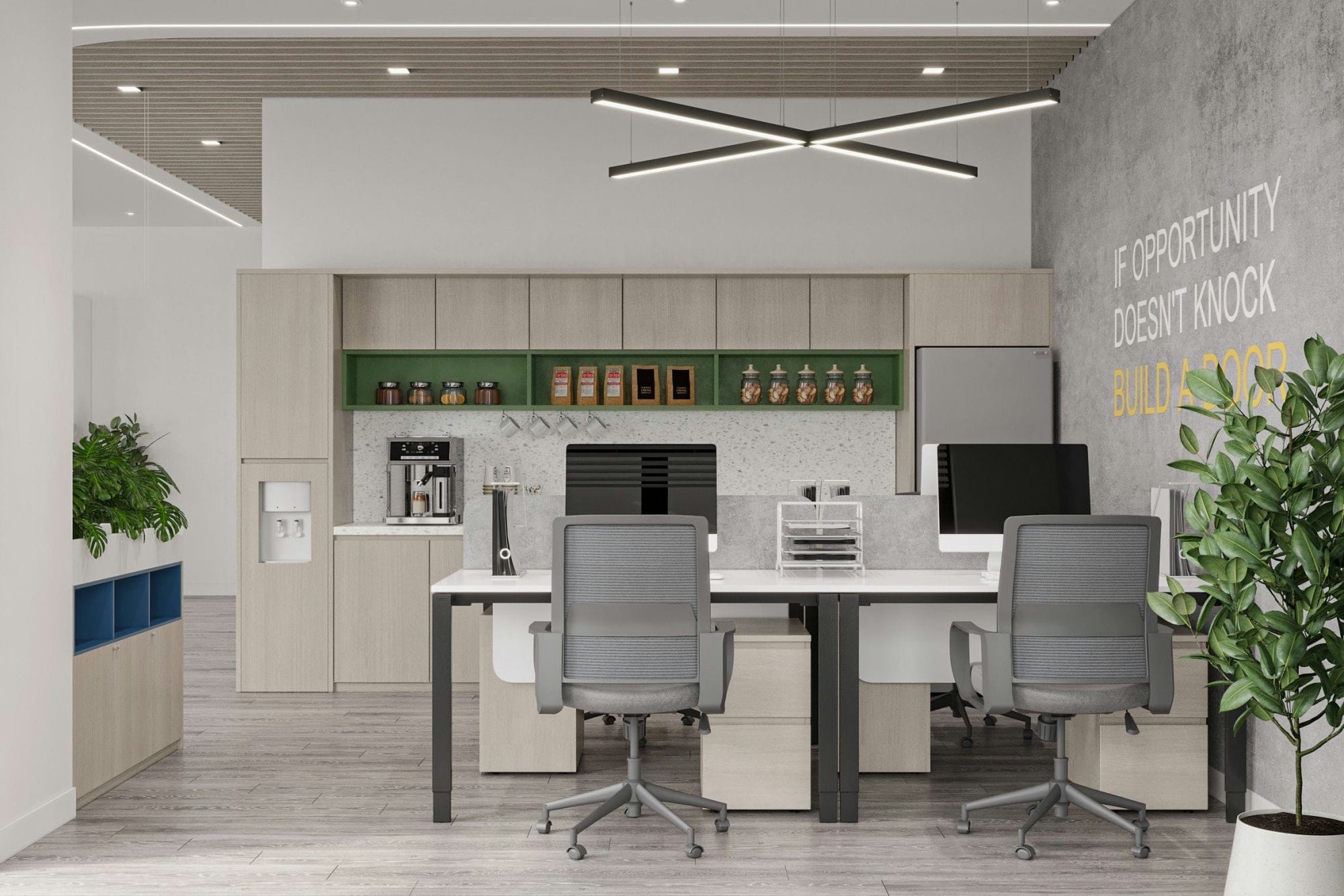 Work Place 3D Design of Tan Thuan Office | NTDecor