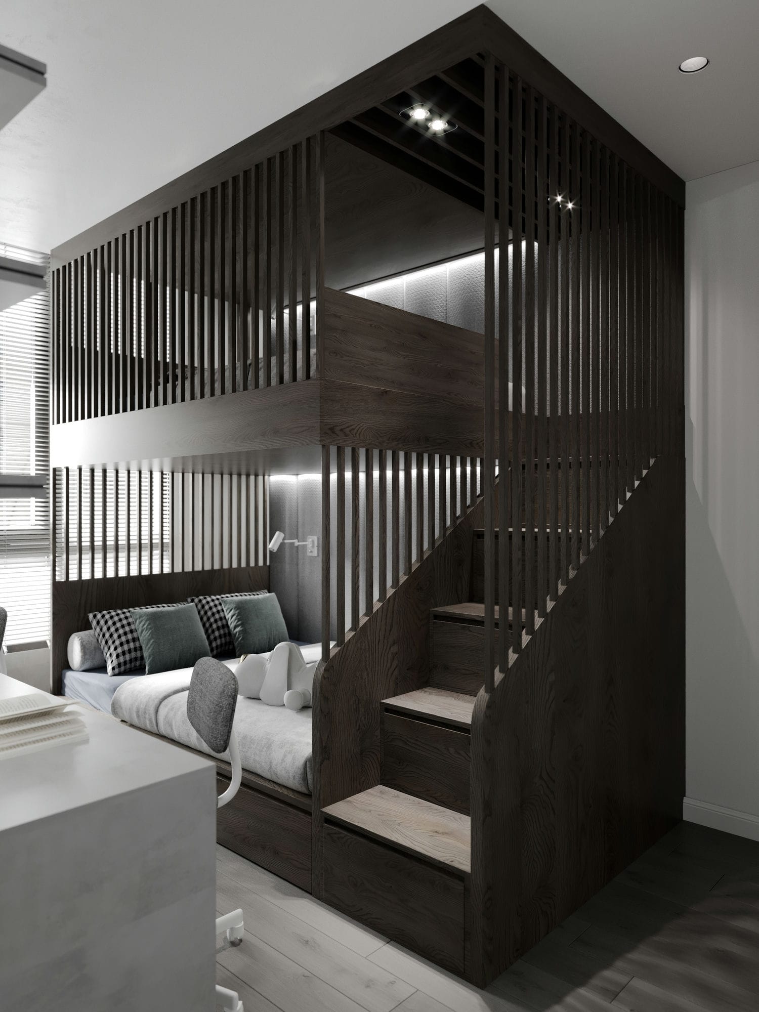 Boy's Bedroom 3D Design of Vinhomes Apartment | NTDecor