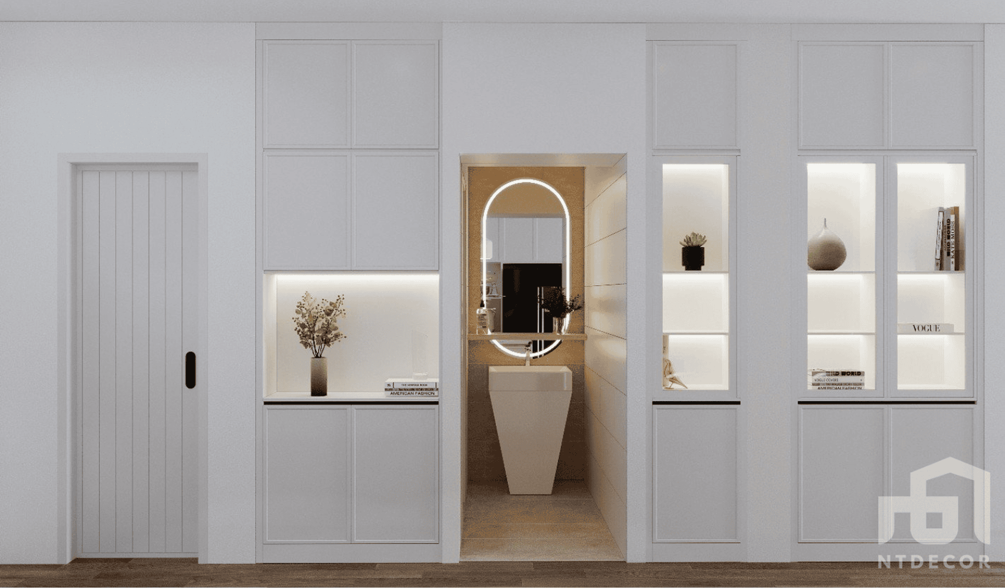 Shelf 3D Design of Daniel's House Interior Design Modern Style | NTDecor