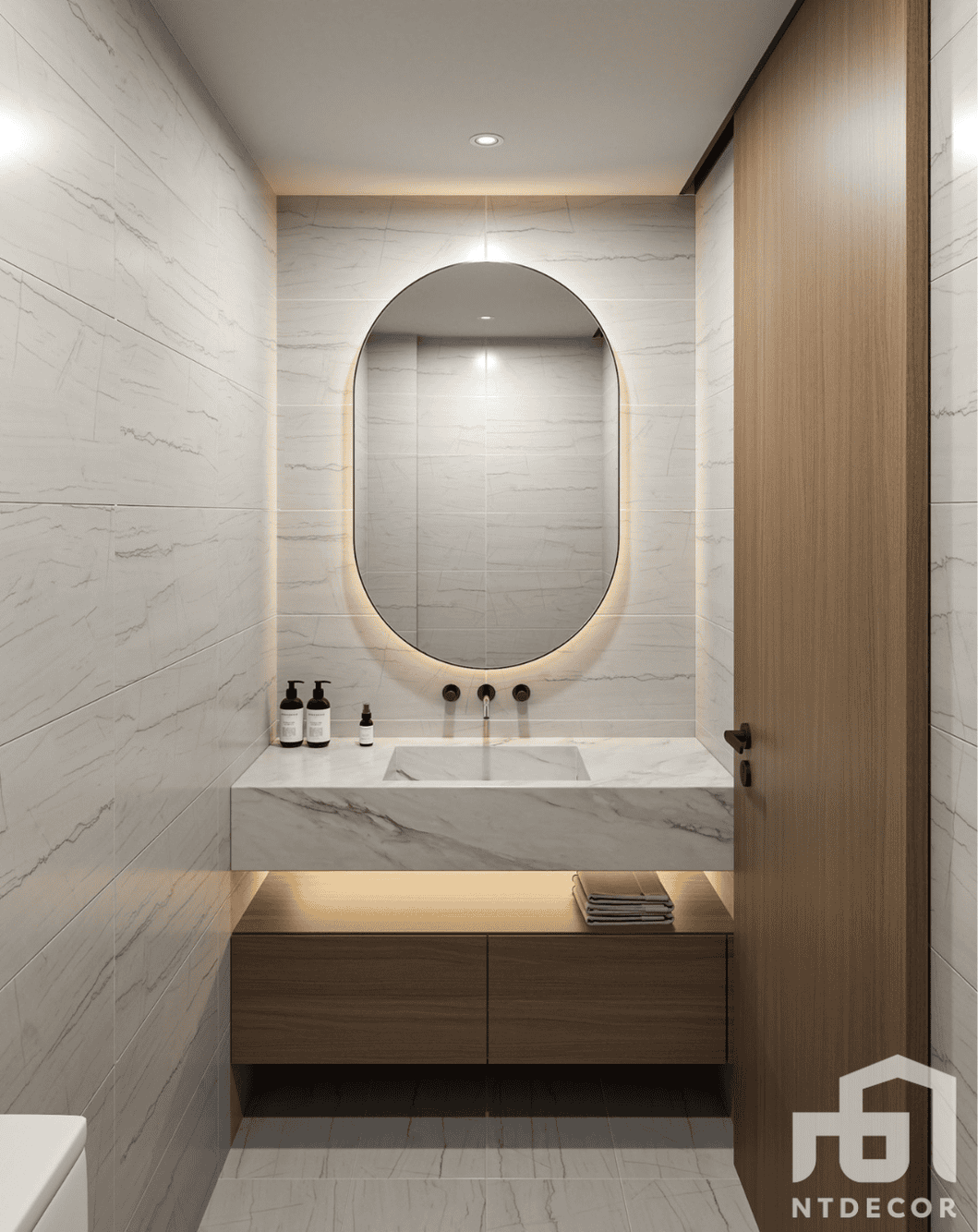 WC 3D Design of Thanh Phuong's House Interior Design Modern Style | NTDecor