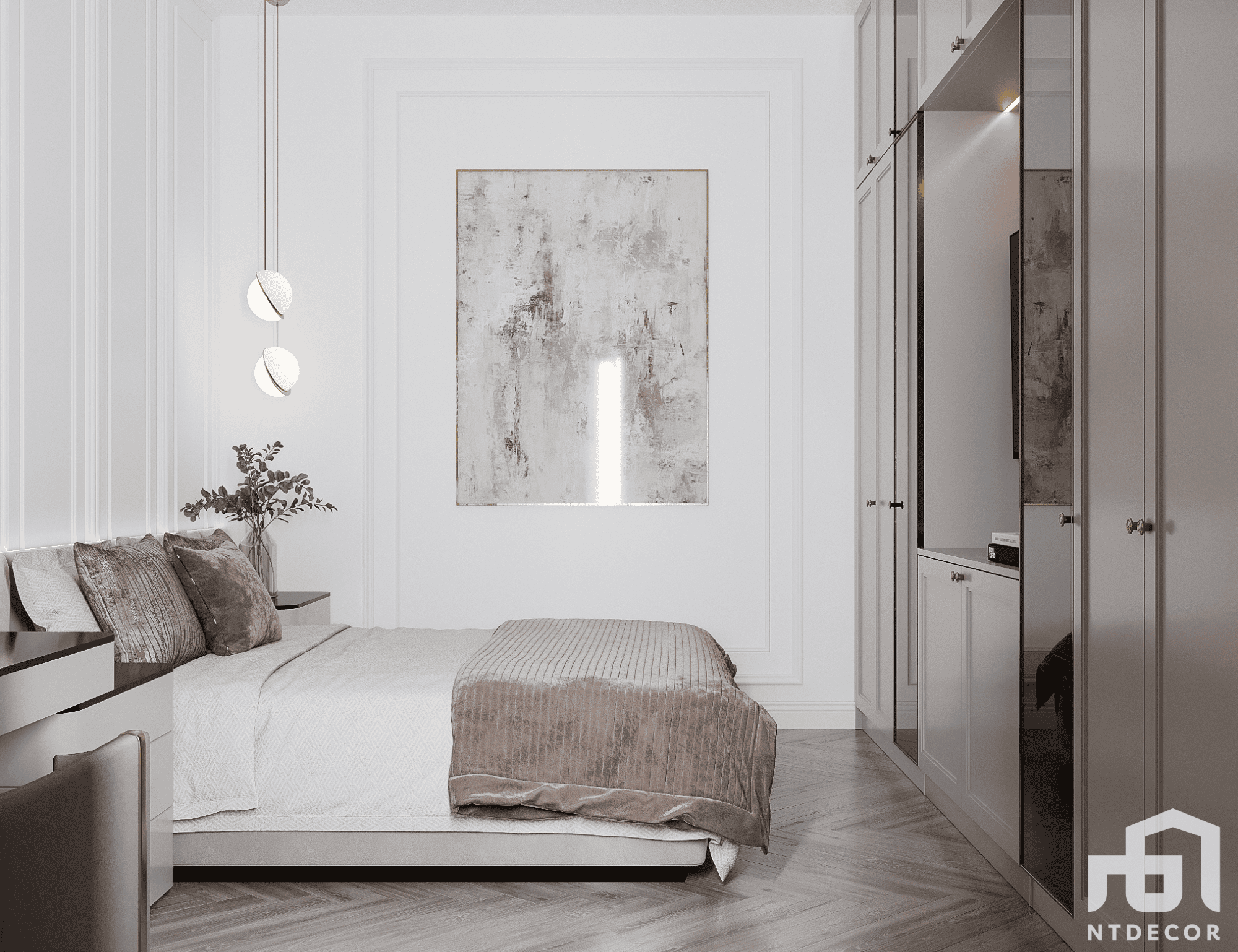 Bedroom 3D Design of Vi's House Interior Design Modern Style | NTDecor