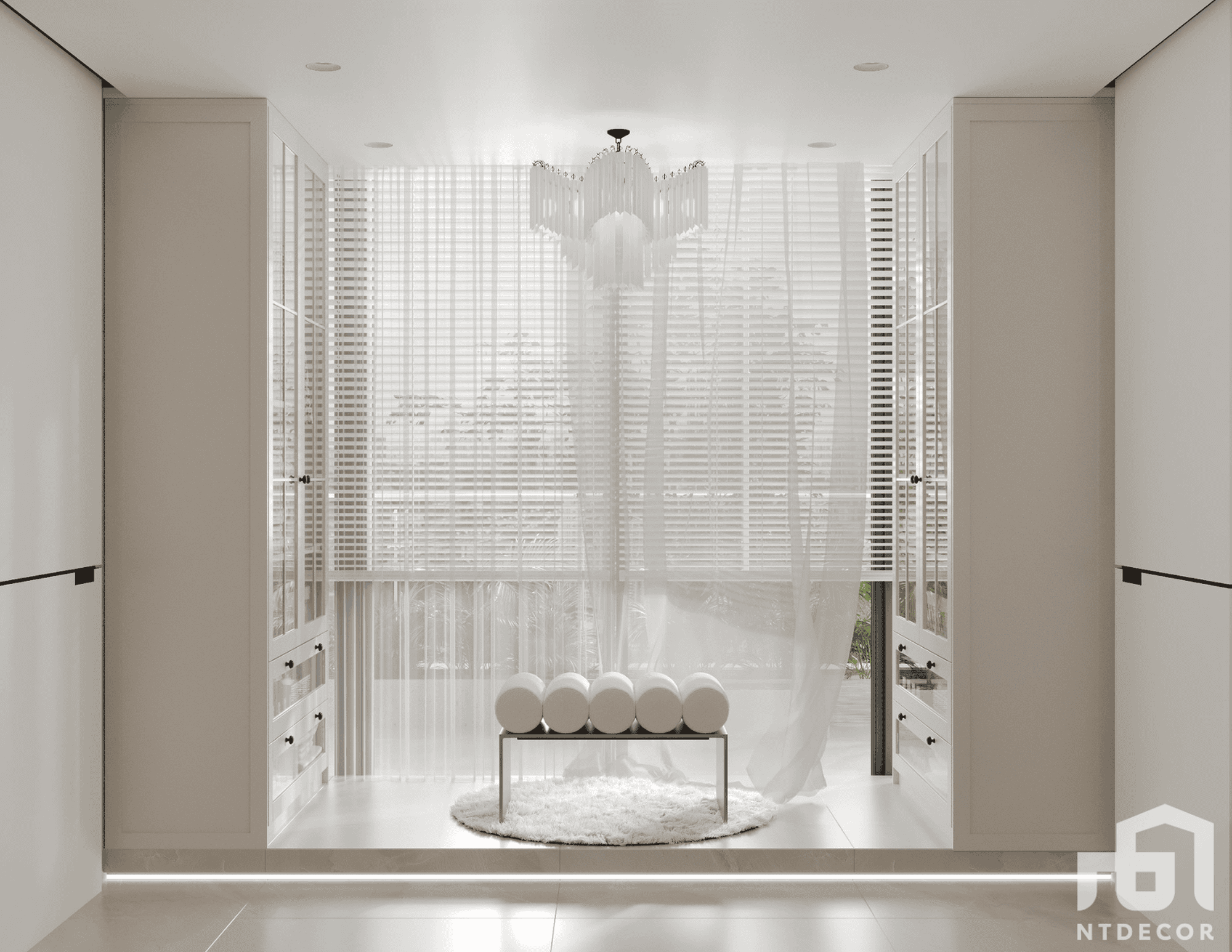 Dressing Room 3D Design of The Lancaster Building Interior Design Modern Style | NTDecor