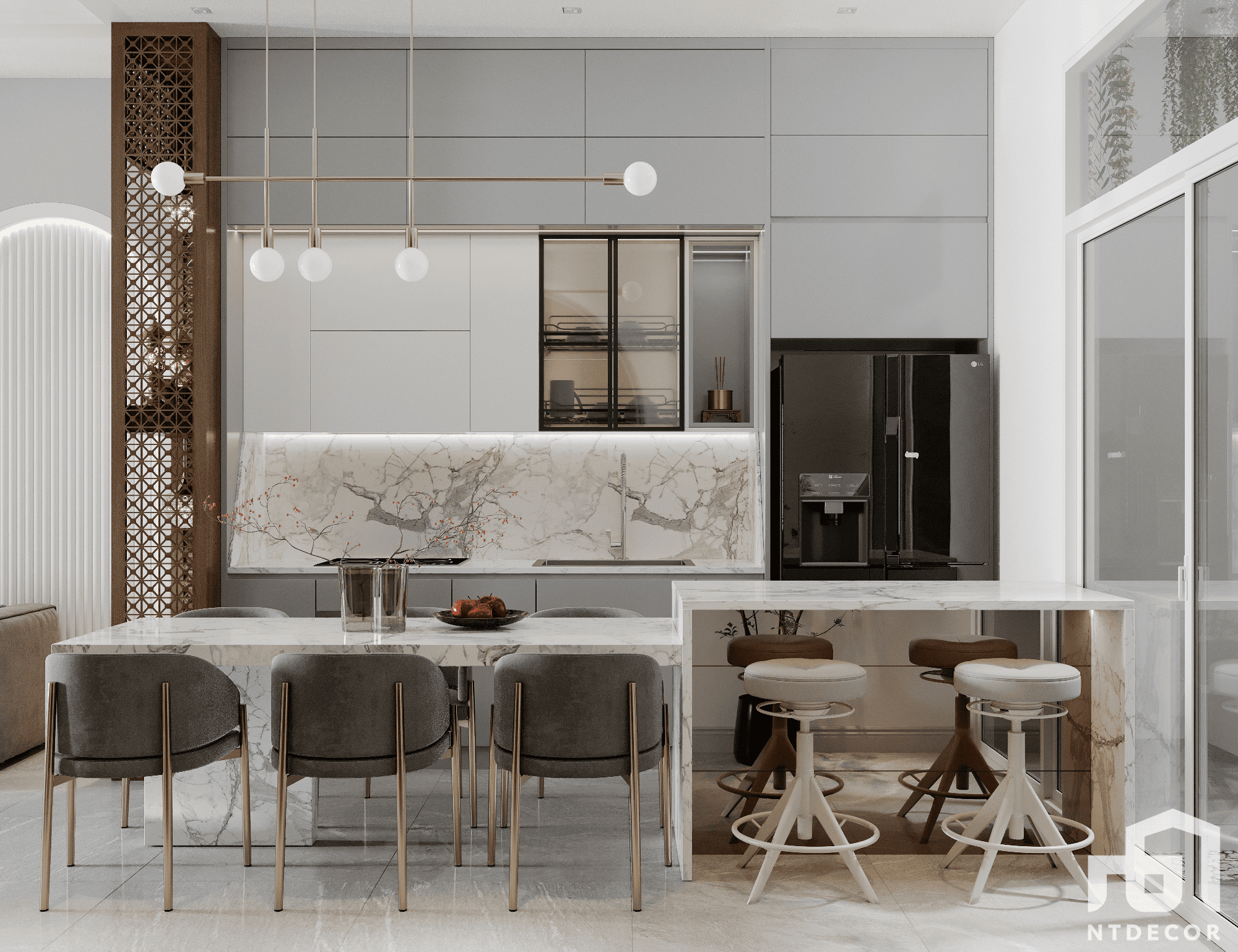 Kitchen 3D Design of Vi's House Interior Design Modern Style | NTDecor