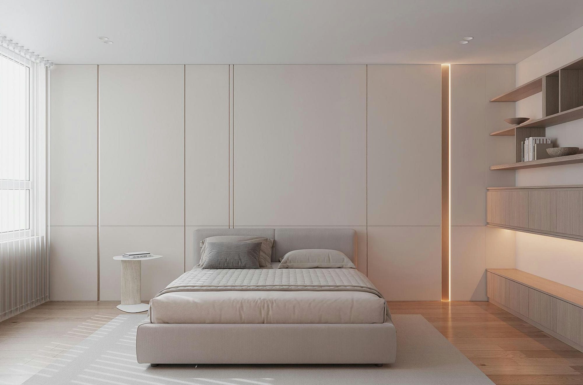 Bedroom 3D Design Of Mr Khoi's House Interior Design Modern Style | NTDecor