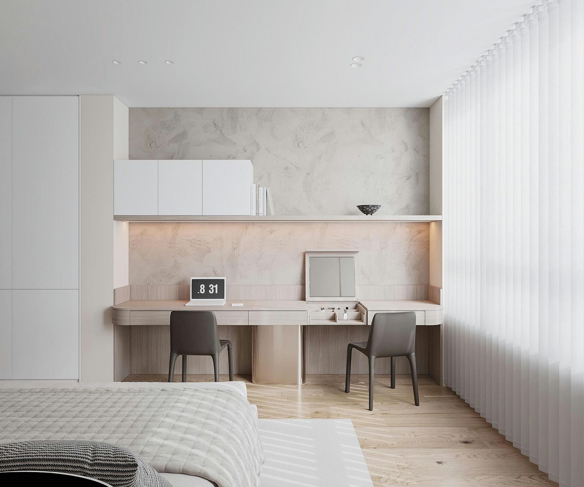 Bedroom 3D Design Of Mr Khoi's House Interior Design Modern Style | NTDecor