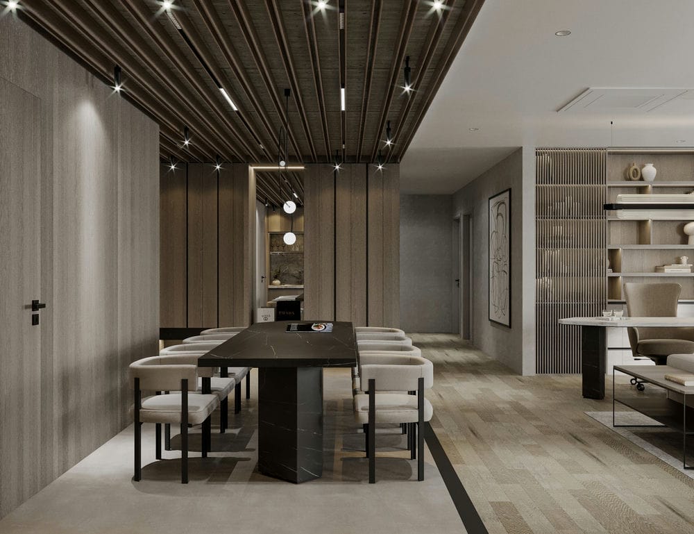 Dining Table 3D Design Of Penthouse Xi Apartment Interior Design Modern Style