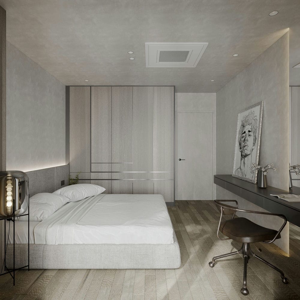 Girl's Bedroom 3D Design Of Penthouse Xi Apartment Interior Design Modern Style