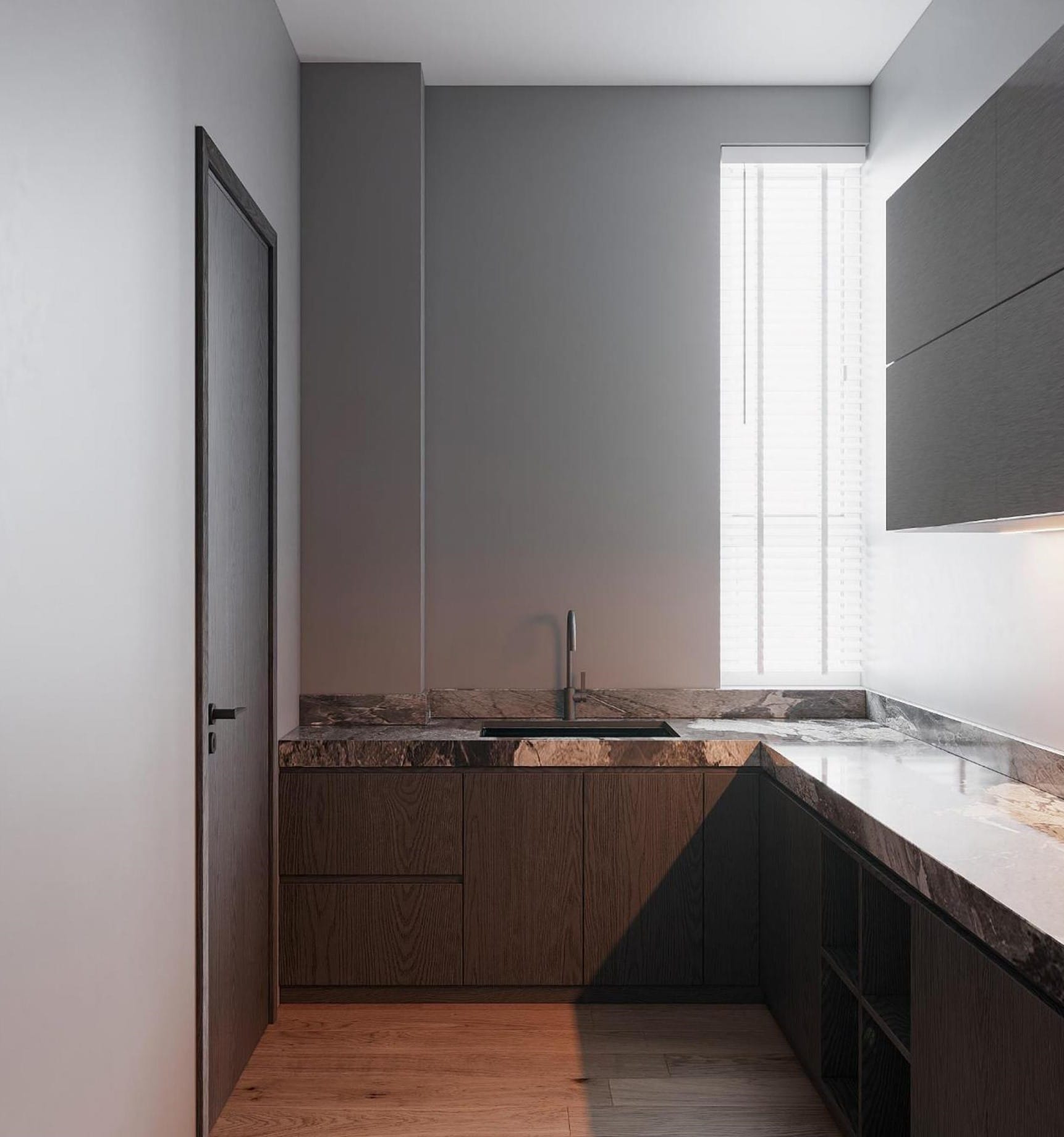 Kitchen 3D Design Of Mr Khoi's House Interior Design Modern Style | NTDecor