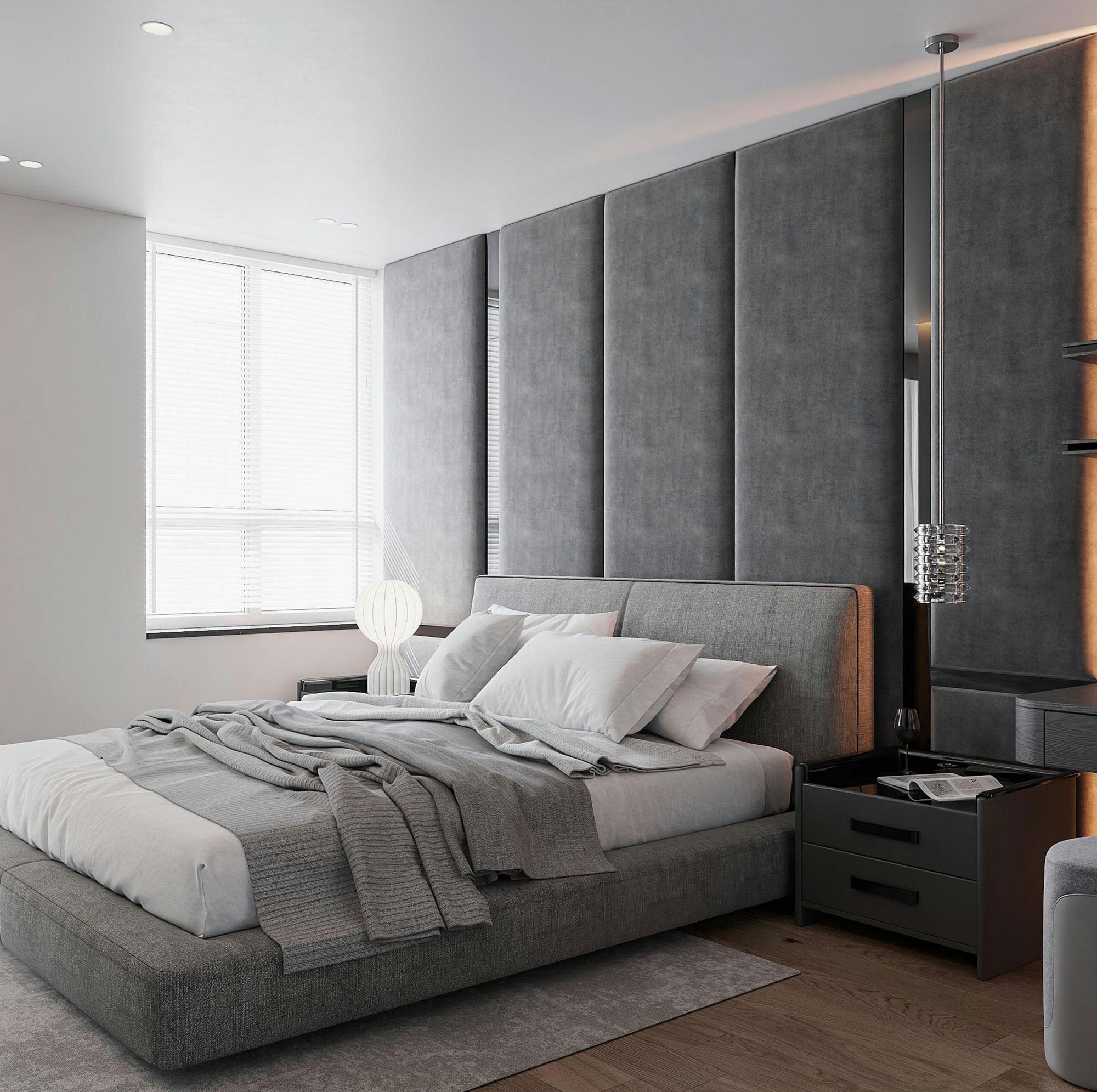 Master Bedroom 3D Design Of Mr Khoi's House Interior Design Modern Style | NTDecor