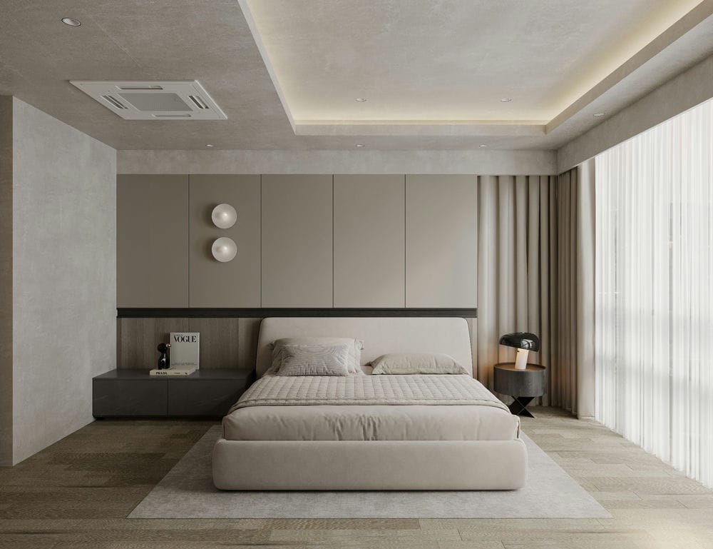 Master Bedroom 3D Design Of Penthouse Xi Apartment Interior Design Modern Style
