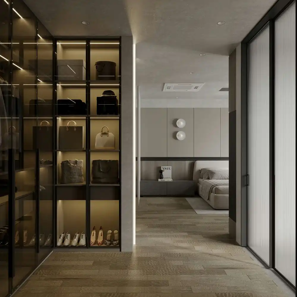 Wadrobe 3D Design Of Penthouse Xi Apartment Interior Design Modern Style