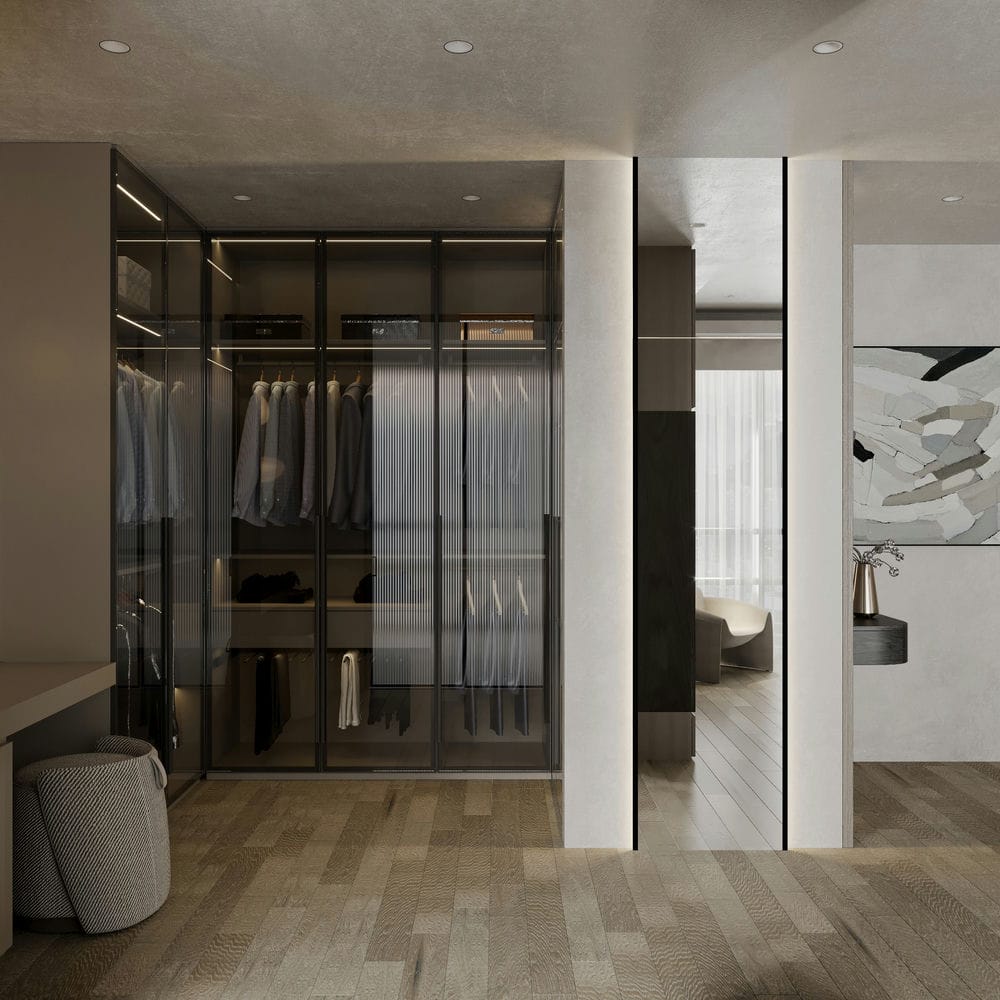 Wadrobe 3D Design Of Penthouse Xi Apartment Interior Design Modern Style