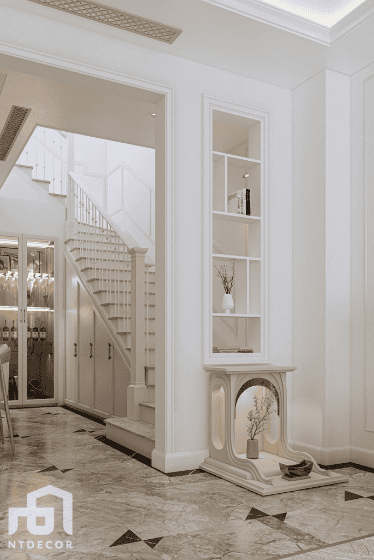 Altar 3D Design of Mrs. Tuong Townhouse Interior Design Classic Style | NTDecor