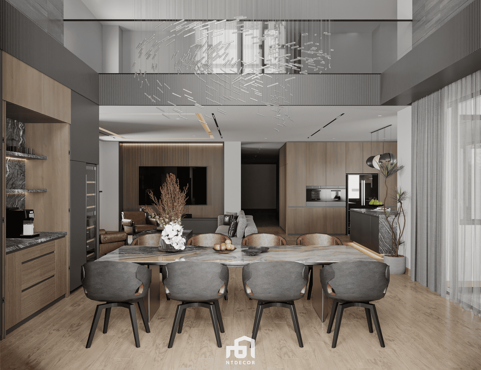 Kitchen 3D Design Of Melbourne Villa Interior Design Modern Style