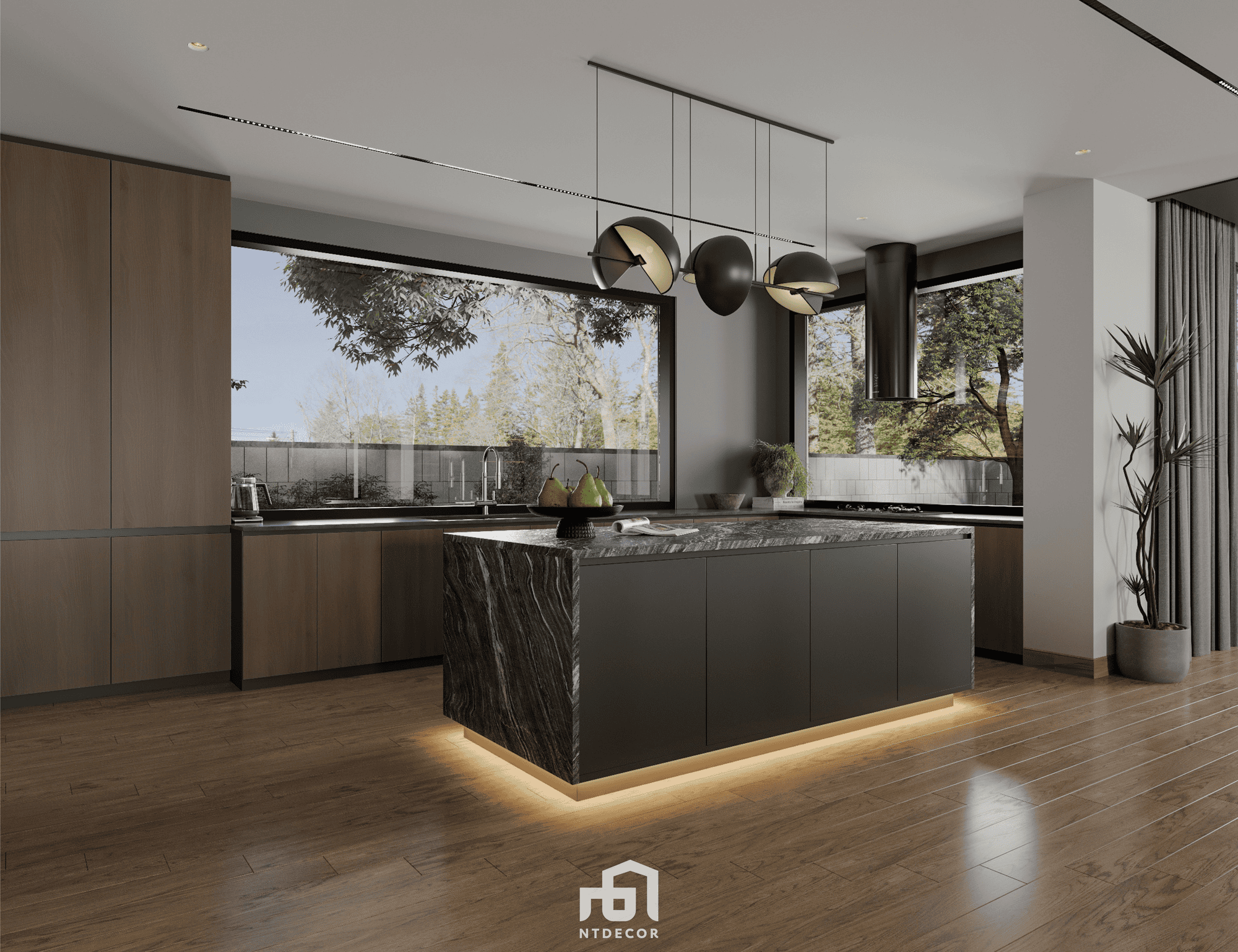 Kitchen 3D Design Of Melbourne Villa Interior Design Modern Style