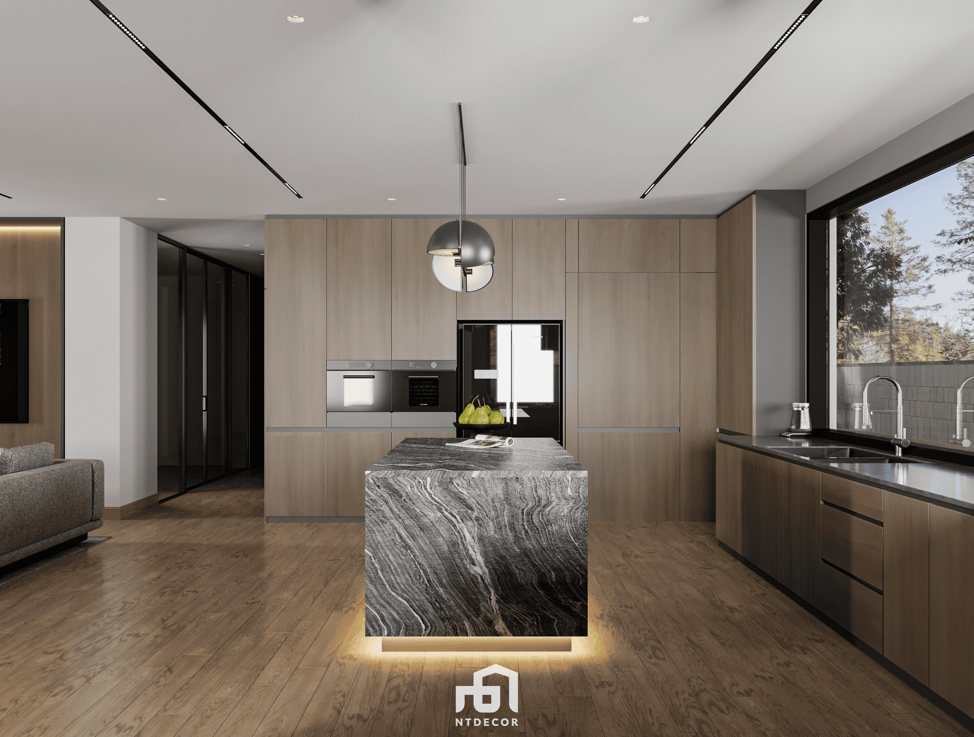 Kitchen 3D Design Of Melbourne Villa Interior Design Modern Style