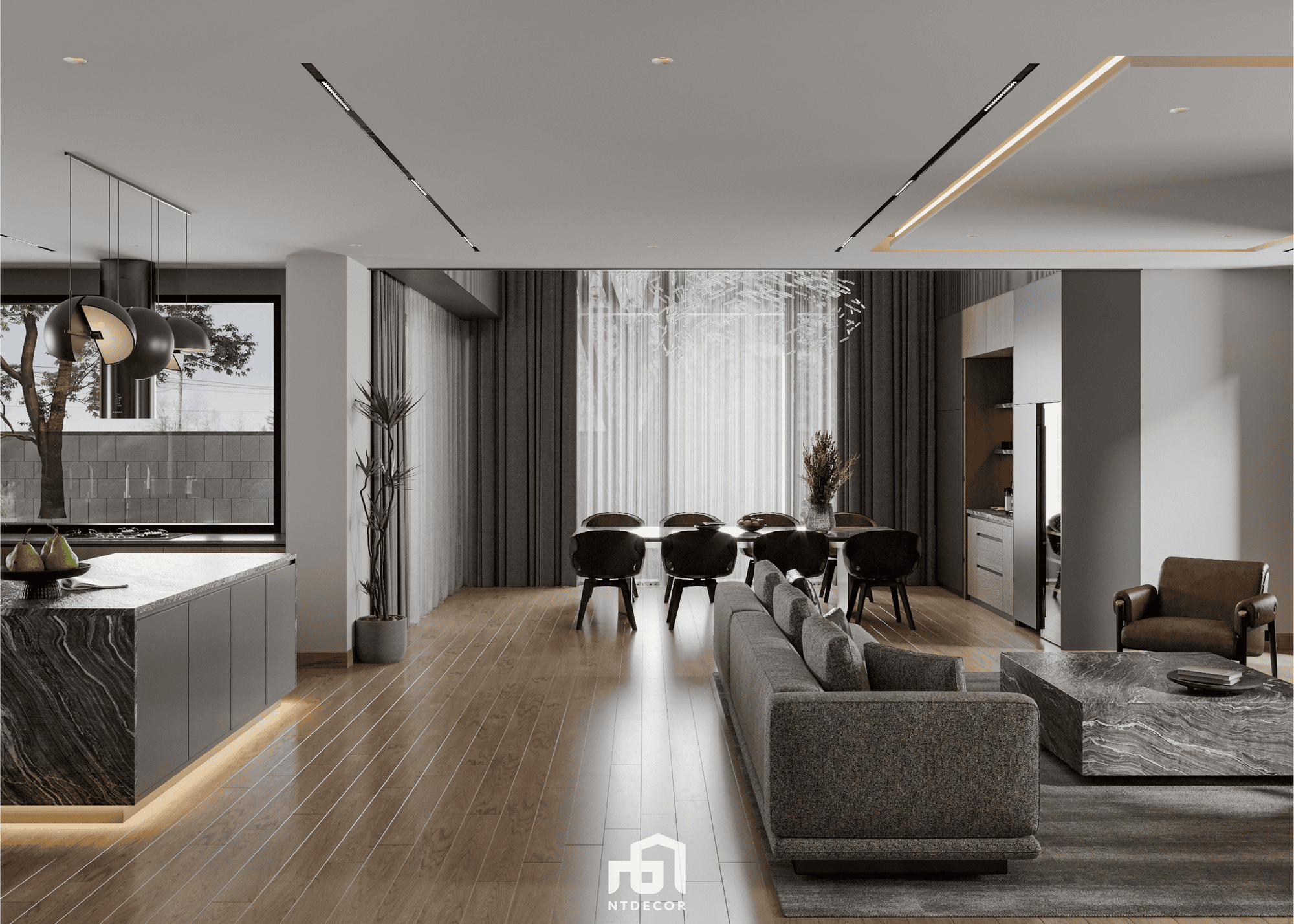 Living Room 3D Design Of Melbourne Villa Interior Design Modern Style