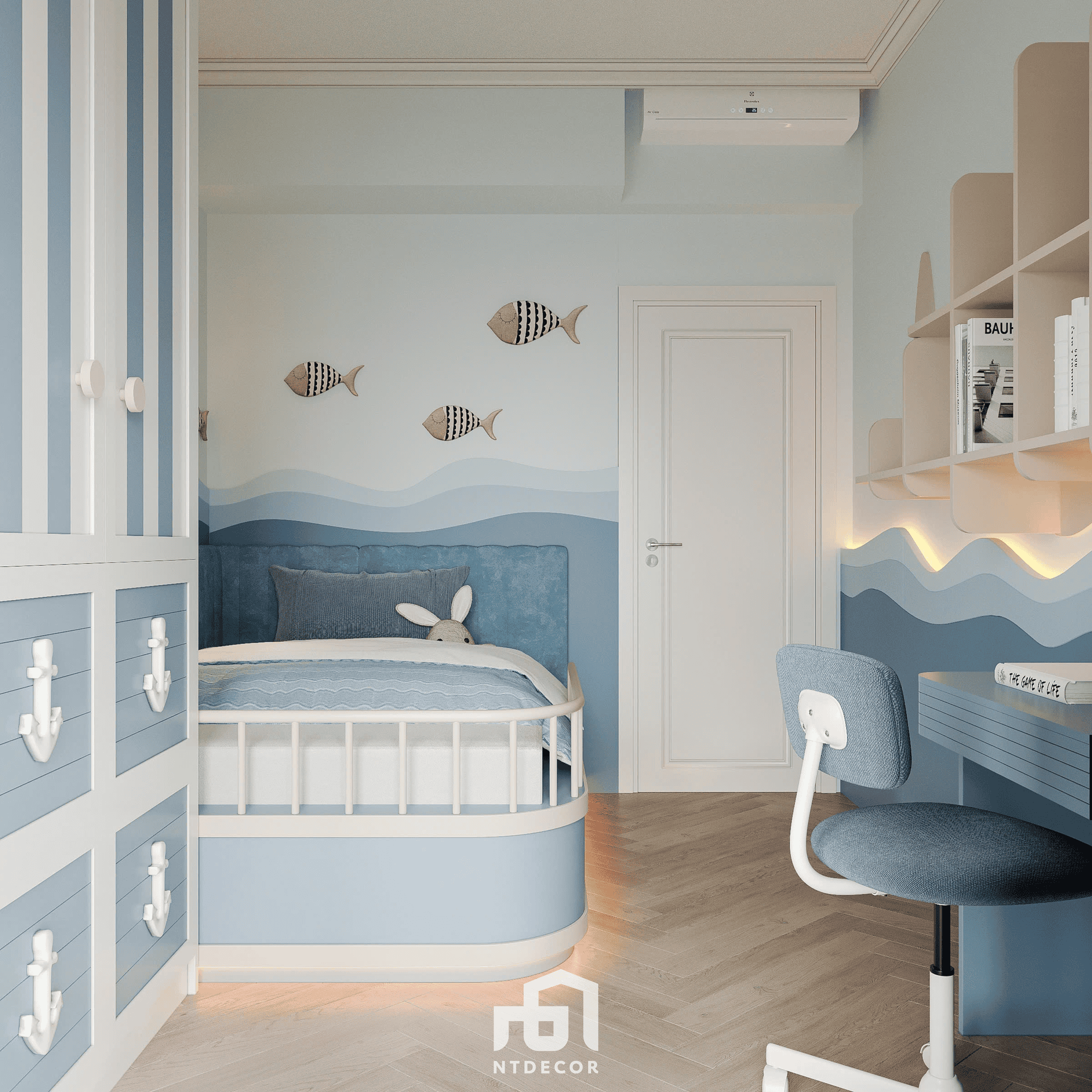 Bedroom 3D Design Of Ms Phuong House Interior Design Semi Classic Style | NTDecor