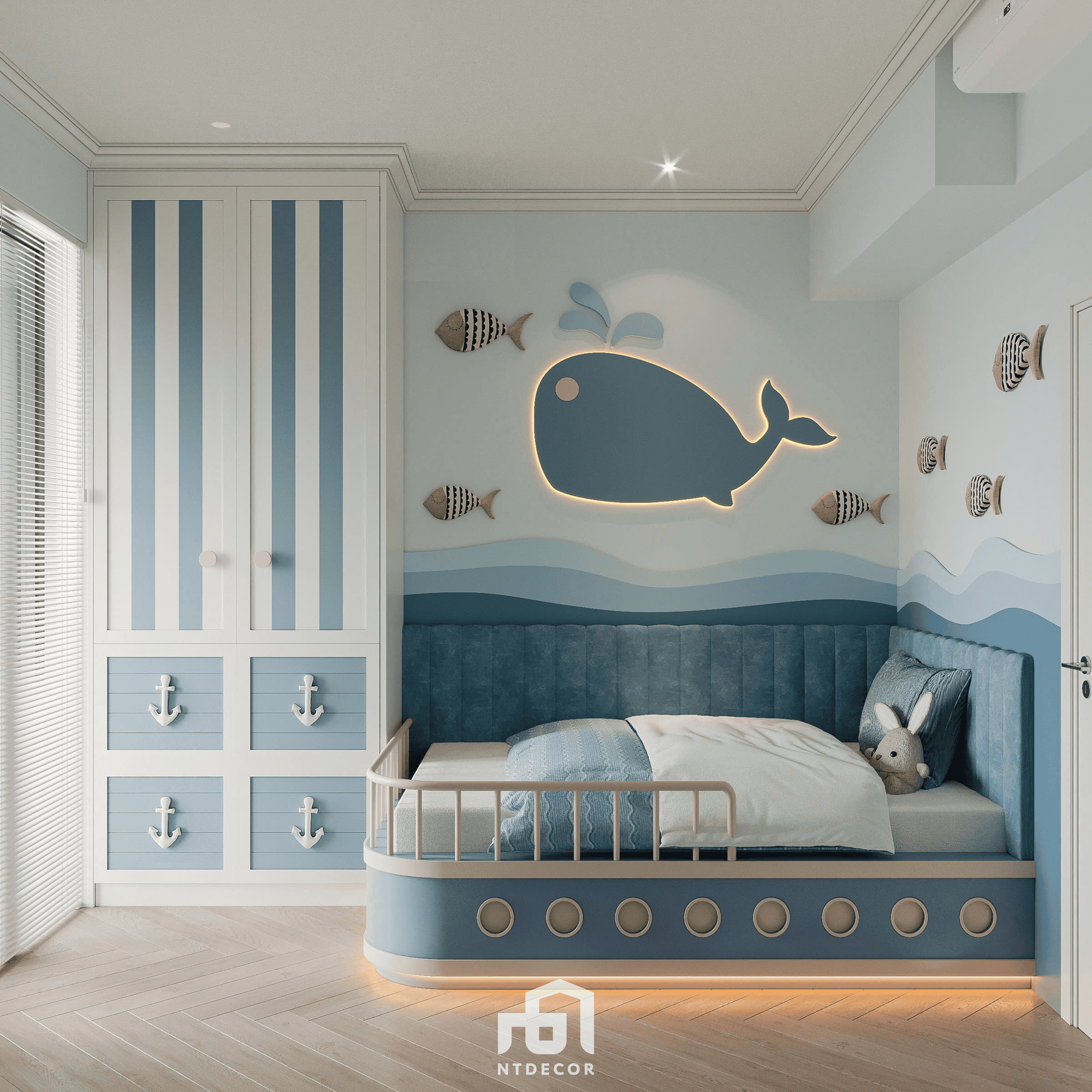Bedroom 3D Design Of Ms Phuong House Interior Design Semi Classic Style | NTDecor