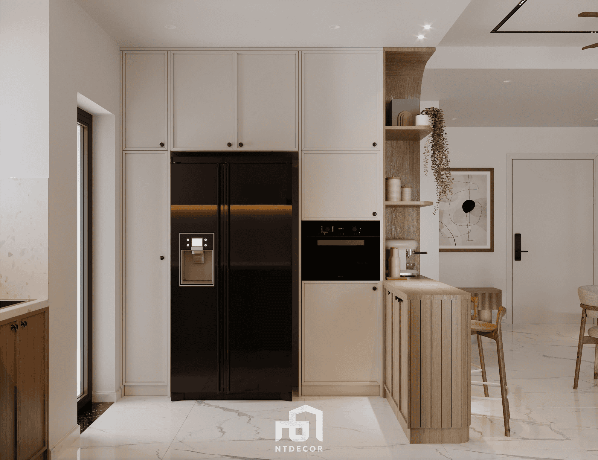 Kitchen 3D Design Of Mr Tuan House Interior Design Modern Style | NTDecor